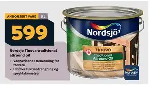 Megaflis Nordsjø Tinova traditional allround oil tilbud