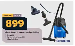 Megaflis Nilfisk Buddy II 18 Car Premium Edition tilbud