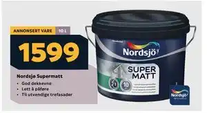 Megaflis Nordsjø Supermatt tilbud