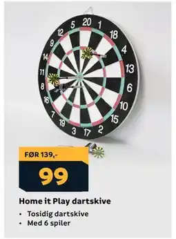 Megaflis Home it Play dartskive tilbud