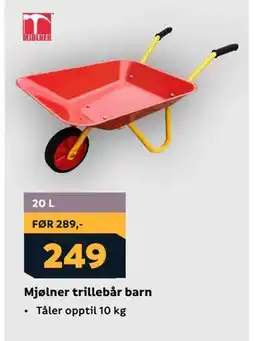 Megaflis Mjølner trillebår barn tilbud