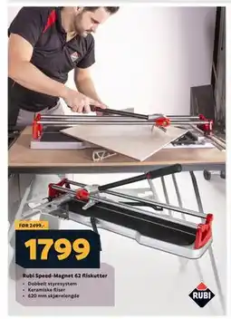 Megaflis Rubi Speed-Magnet 62 fliskutter tilbud