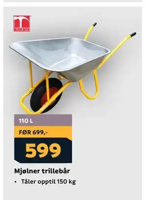 Megaflis Mjølner trillebår tilbud