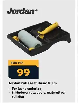 Megaflis Jordan rullesett Basic 18cm tilbud