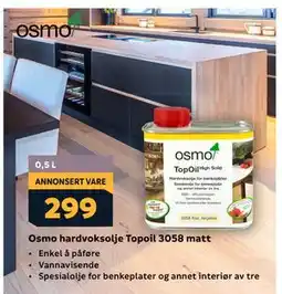 Megaflis Osmo hardvoksolje Topoil 3058 matt tilbud