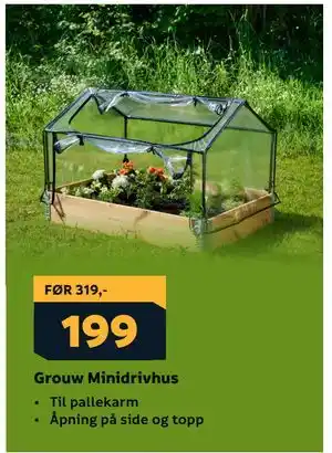 Megaflis Grouw Minidrivhus tilbud