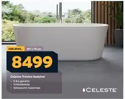 Megaflis Celeste Treviso badekar tilbud