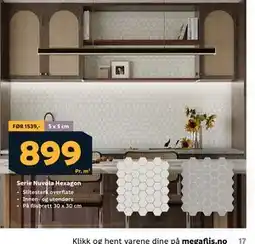 Megaflis Serie Nuvola Hexagon tilbud