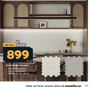 Megaflis Serie Nuvola Hexagon tilbud