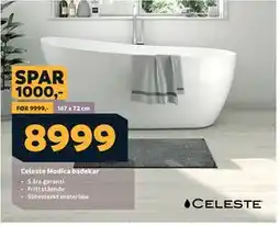 Megaflis Celeste Modica badekar tilbud