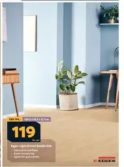 Megaflis Egger Light Brown Berdal Oak tilbud