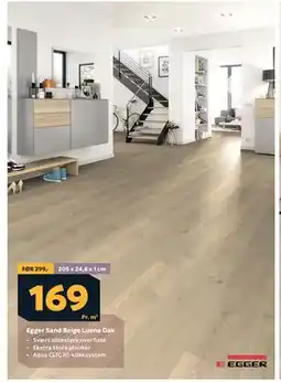 Megaflis Egger Sand Beige Luena Oak tilbud