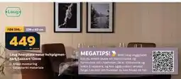 Megaflis Laug finerplate natur hvitpigmentert/lakkert 12mm tilbud