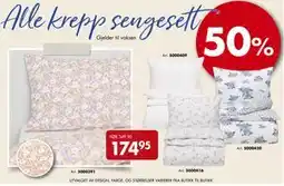 Sparkjøp Alle krepp sengesett tilbud
