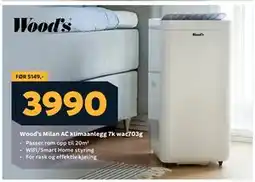 Megaflis Wood’s Milan AC klimaanlegg 7k wac703g tilbud