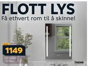 Megaflis Trend Cloud lysspeil tilbud