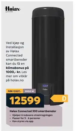 Megaflis Høiax Connected 300 smartbereder tilbud