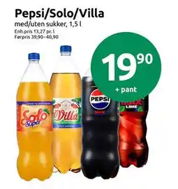 Joker Pepsi/Solo/Villa tilbud