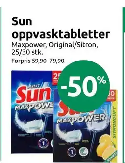 Joker Sun oppvasktabletter tilbud