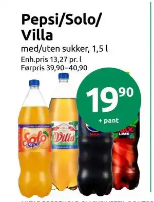 Joker Pepsi/Solo/ Villa tilbud