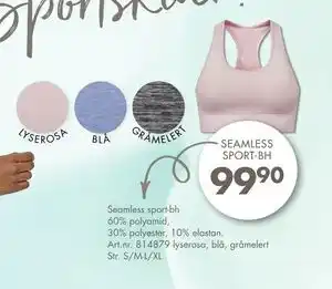 Sparkjøp SEAMLESS SPORT-BH tilbud