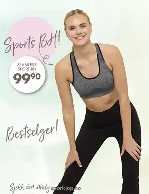Sparkjøp SEAMLESS SPORT-BH tilbud