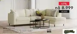 Skeidar Tempo hjørnesofa tilbud
