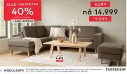 Skeidar Hedda 2,5-seter tilbud