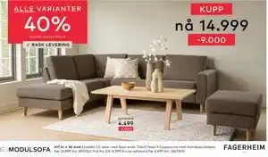 Skeidar Hedda 2,5-seter tilbud