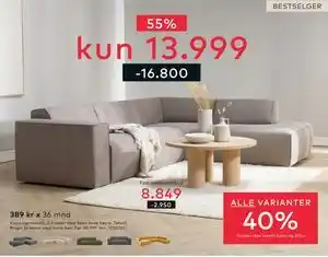 Skeidar Enjoy hjørnesofa tilbud