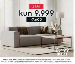 Skeidar Enjoy 3-seter tilbud