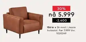 Skeidar Jessie hvilestol tilbud