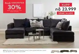 Skeidar Chillux U-sofa tilbud