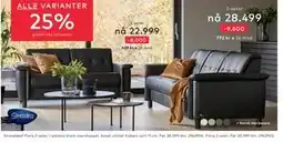 Skeidar Stressless Flora 3 seter tilbud