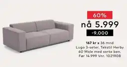 Skeidar Lugo 3-seter tilbud