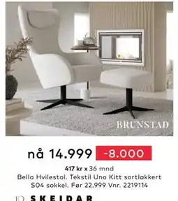 Skeidar Bella Hvilestol tilbud