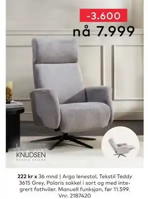 Skeidar Argo lenestol tilbud