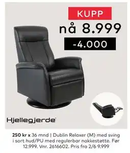Skeidar Dublin Relaxer (M) tilbud