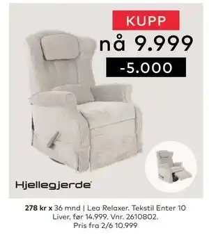 Skeidar Lea Relaxer tilbud