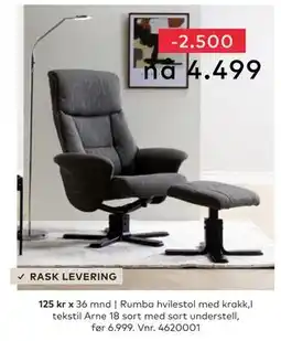 Skeidar Rumba hvilestol tilbud