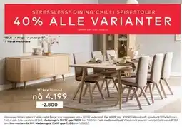 Skeidar Stressless Chilli tilbud
