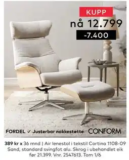 Skeidar Air lenestol tilbud