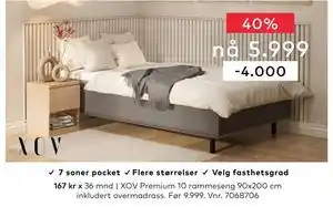 Skeidar XOV Premium 10 rammeseng tilbud