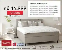 Skeidar ORGINAL KONTINENTAL tilbud