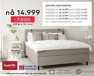 Skeidar ORGINAL KONTINENTAL tilbud