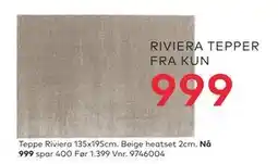 Skeidar Teppe Riviera tilbud