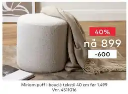 Skeidar Miriam puff tilbud