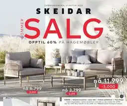 Skeidar Sailon hagemøbler tilbud