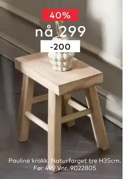 Skeidar Pauline krakk tilbud