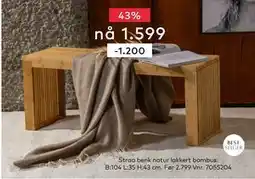 Skeidar Straa benk tilbud
